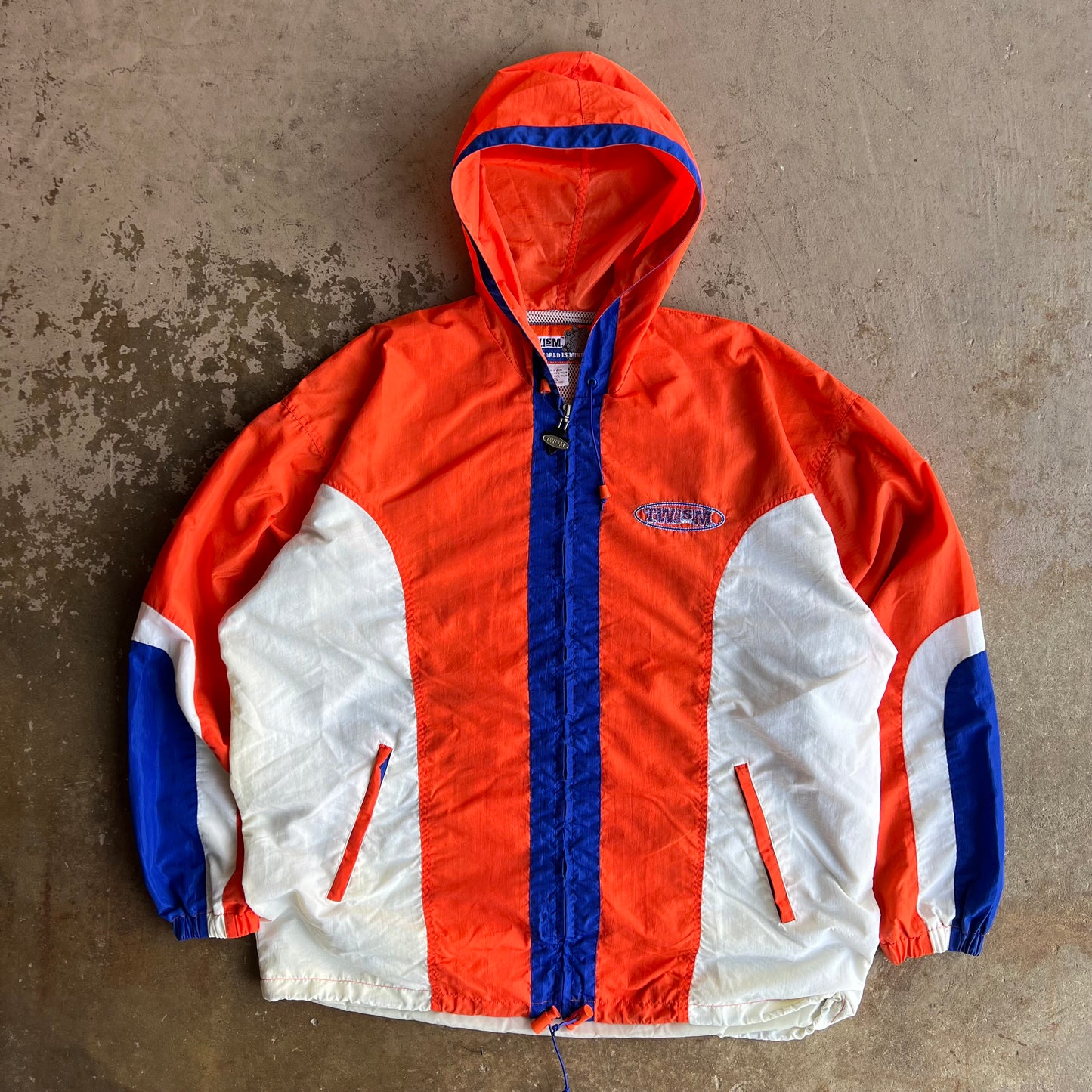 1990's Twism Colorblocked Zip Up Jacket - Extra Large