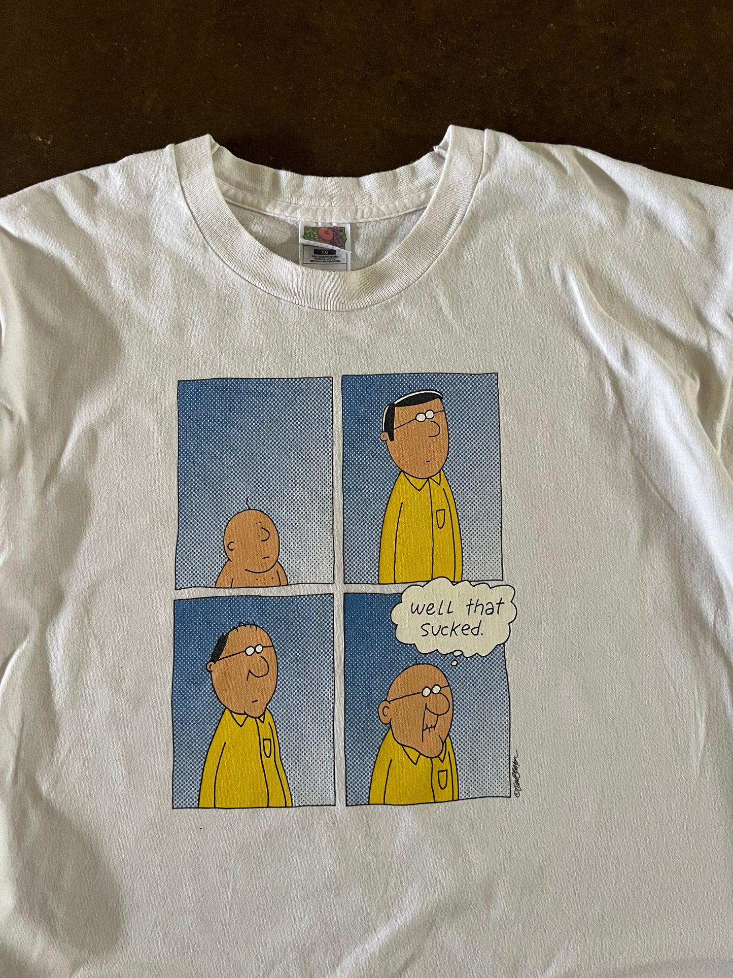 1990's "Well That Sucked" Comic Strip T-Shirt - Extra Large