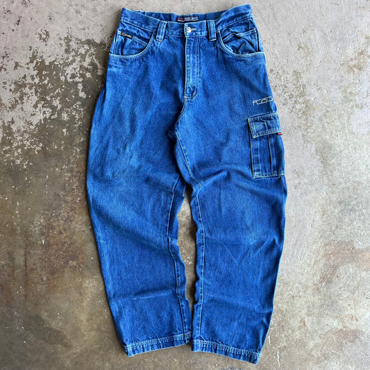 1990's Fubu Baggy Blue Denim Pant - 33x32