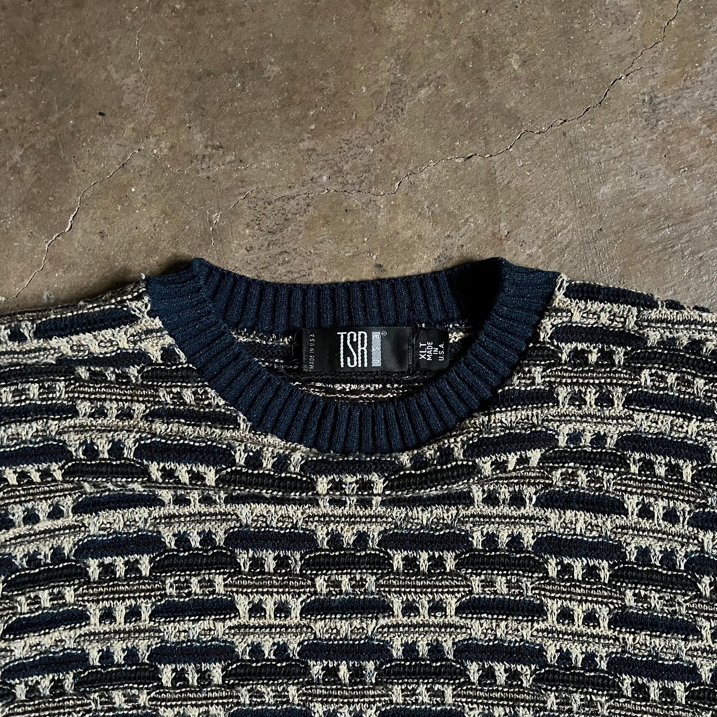 1990’s TSR 3D Patterned Knit- Extra Large