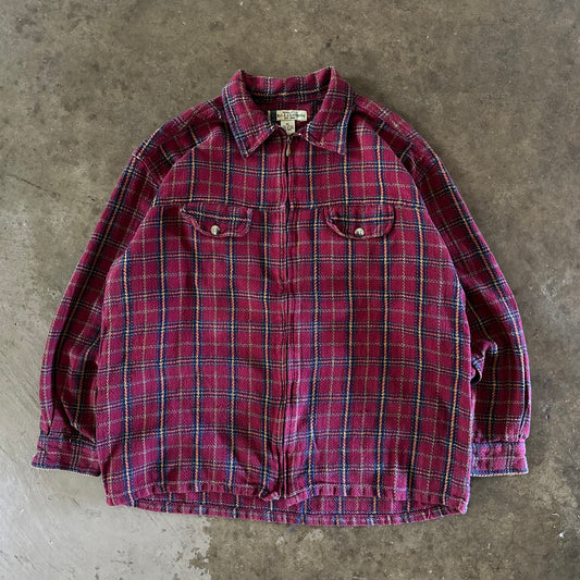 1990's Full Zip Flannel- Extra Large