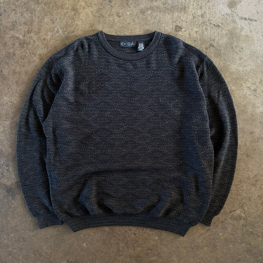 1990's Cotton Reel Knit Sweater - Extra Large